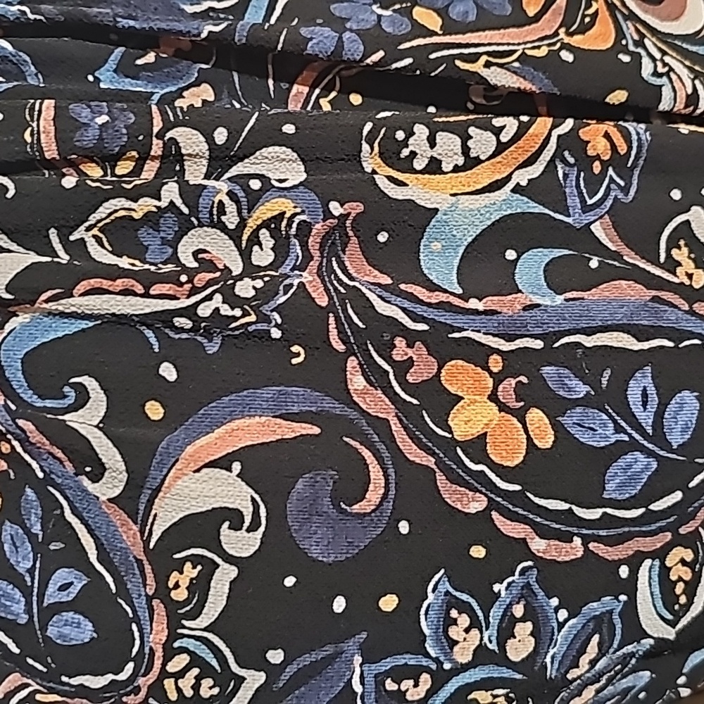 NWOT Vince‎ Camuto Paisley Print Shift Dress Longsleeve Tie Waist Pullover 4 - Picture 9 of 16